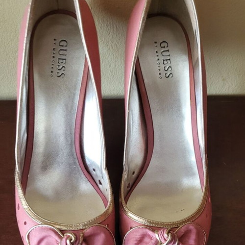 Guess Peep Toe Heels Size 41 New Coral