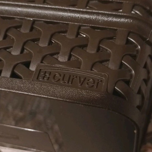 Curver storage basket used, dark brown