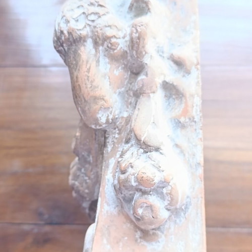 Antique Wall Console (Furousi) Terracotta, Neoclassical Style