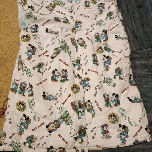 Disney sleeveless jacket used, white, size L