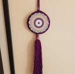 Crocheted Evil Eye Handmade Frame