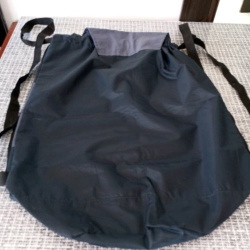 Backpack like new, black and gray, foldable for travel