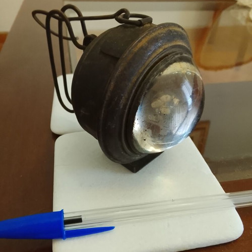 Bullseye Lens Bicycle Lamp Used Steampunk Lantern