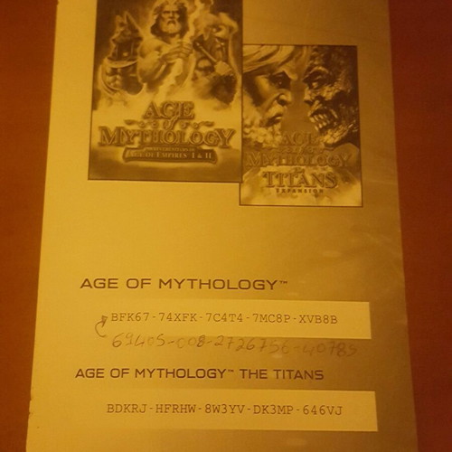 Age of Mythology for PC like new with poster
