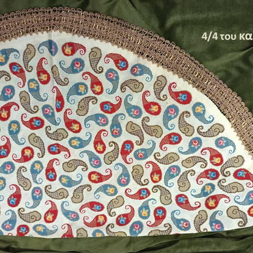 Antique Rotonda collectible embroidery used with Boteh paisley design