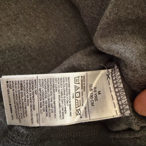 Gap kids sweatshirt size M like new, grey blue with marsupial pocket