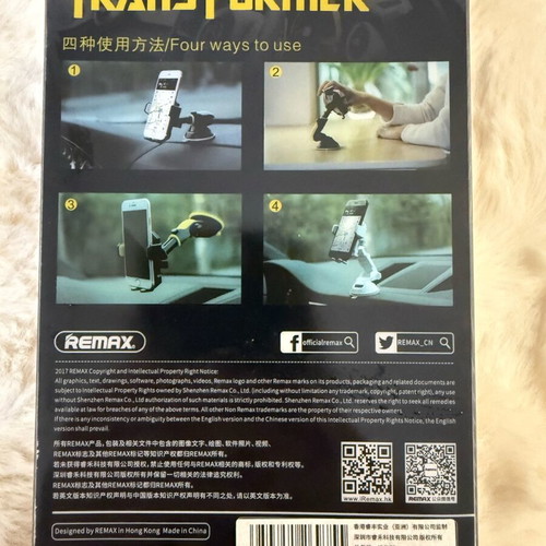 Remax RM-C26 Car Mount in Black/Yellow Color New
