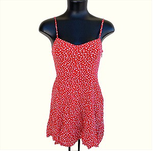 FB Sister κόκκινο φλοράλ φόρεμα (S)