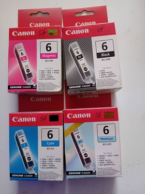 Canon printer ink cartridges like new, pack of 13, original & compatible