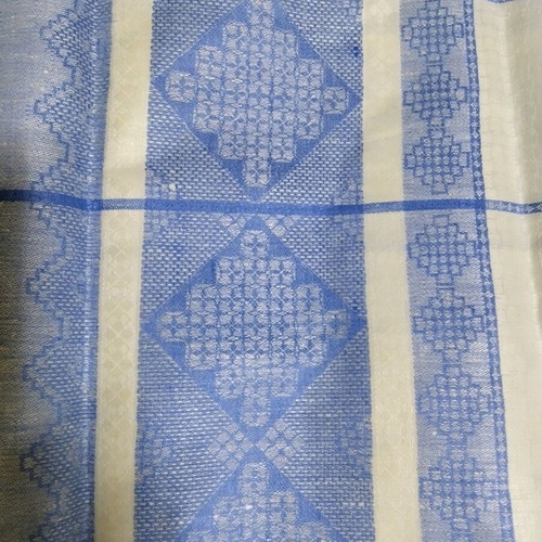 Vintage linen cotton tablecloth double-sided 1.50 x 2.75 m new