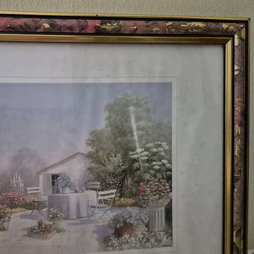 Italian origin framed painting used 28x34 with bubbled painting paper