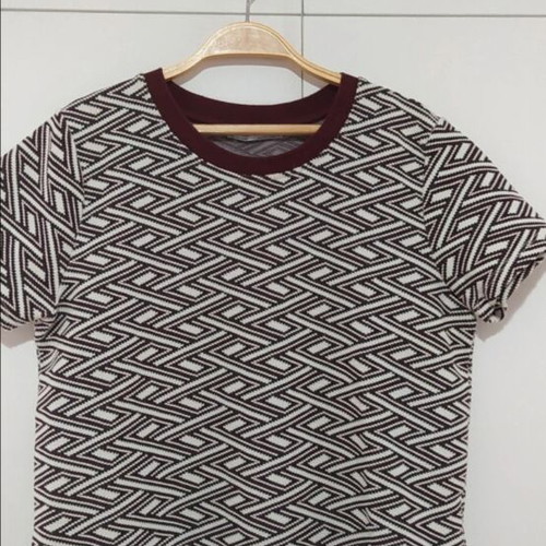 Zara Trf short sleeve shirt used, burgundy, size L