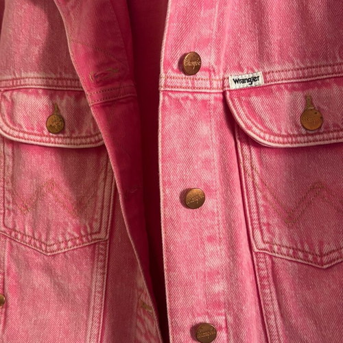 Wrangler denim jacket pink like new