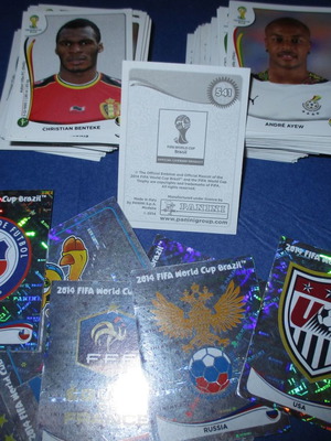 Panini World Cup 2014 μεταχειρισμένα αυτοκόλλητα λοτ 200