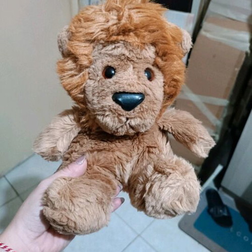 Plush lion used, washed and clean