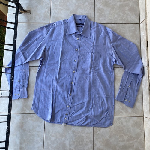 McNeal fine cotton blue button-down shirt