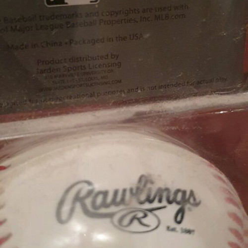 Collectible leather baseball RAWLINGS USA