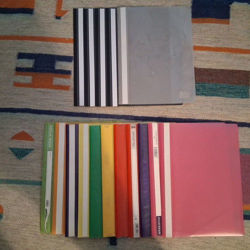 Filing folders used, 16 pcs with metal clip