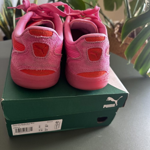 Puma Palermo sneakers like new, size 38, red and pink
