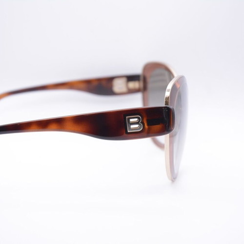 Balenciaga BA 2 72F Oversize Sunglasses Burgundy Gray Gradient New