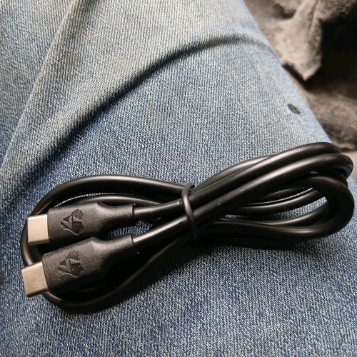 Mobile phone earphones like new with case and charging cable