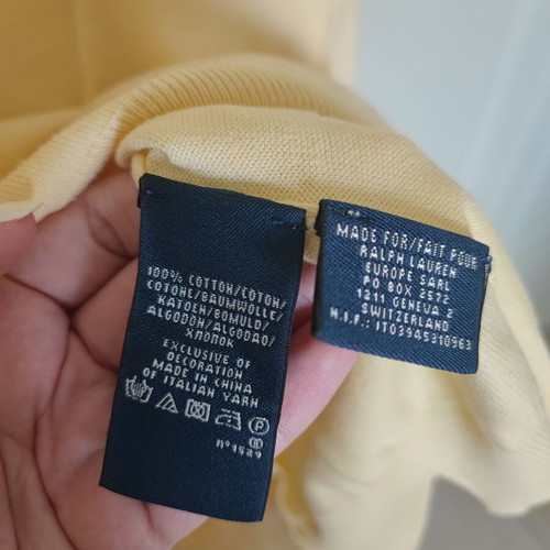 Ralph Lauren women's V-neck sweater like new, yellow, size M