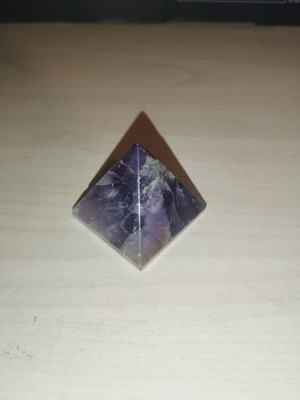 Amethyst pyramid decoration used