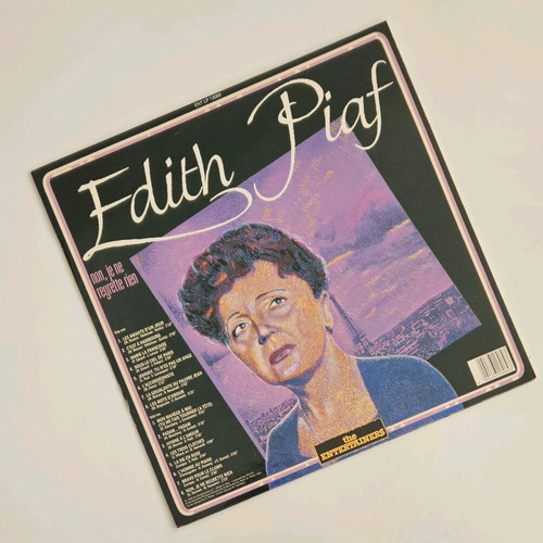 Edith Piaf Non Je Ne Regrette Rien vinyl record like new