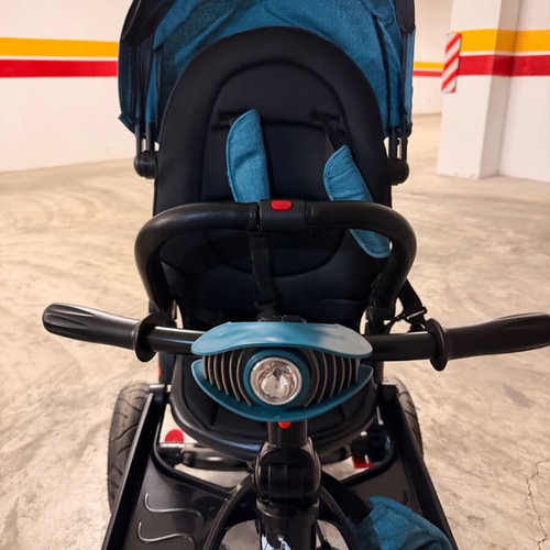 BYOX Jockey tricycle with music tray, turquoise