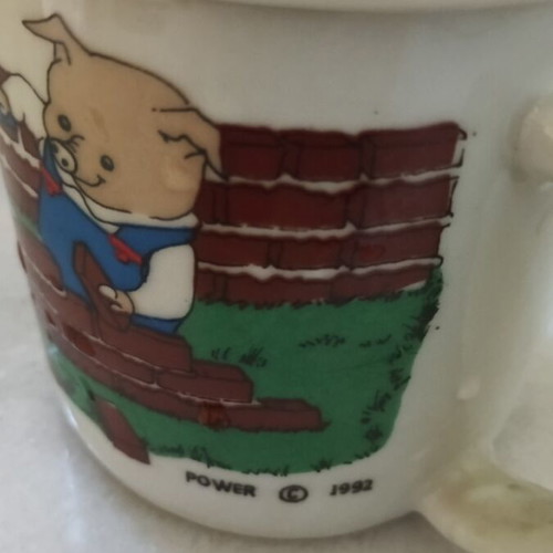 Power 1992 Mug with Lid The Three Little Pigs new