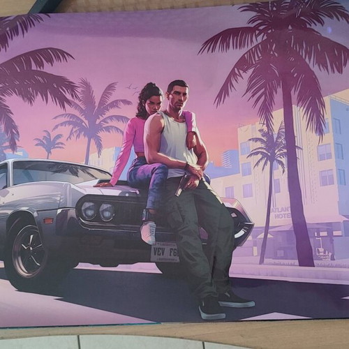 Grand Theft Auto VI Collectible Poster New, Glossy Finish 72x41cm