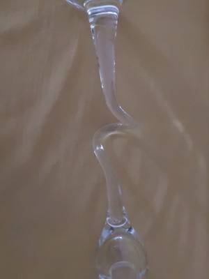 Glass candlestick used