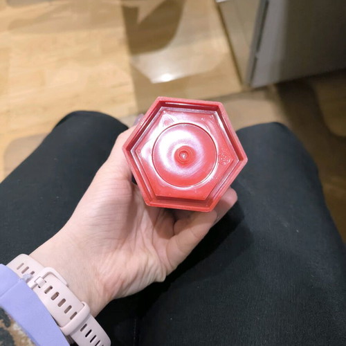 Red pencil holder used for office