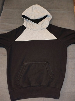 Bodymove hoodie used, size M, black and gray