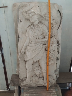 Garden decoration used, approximately 90 cm height