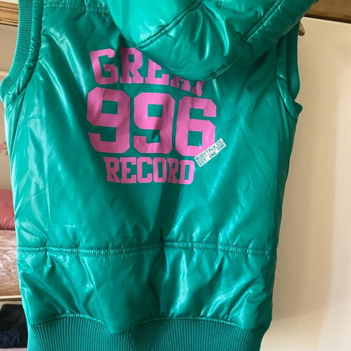 Abysse Women's Sleeveless Jacket Green Like New