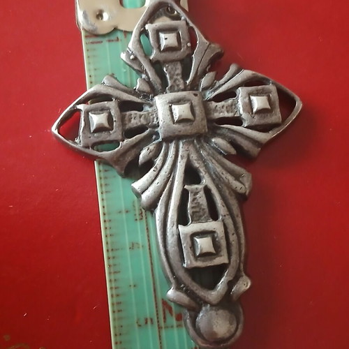 Silver 925 cross pendant with 60cm chain