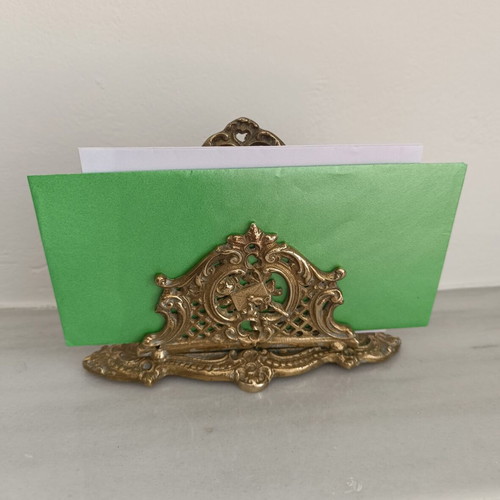 Vintage porte-lettres Art Nouveau brass like new