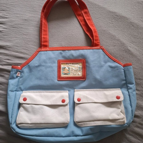 Paul Frank tote bag used, blue, original Y2K