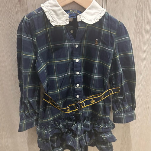 Ralph Lauren dress with belt for 4-year-old girl like new