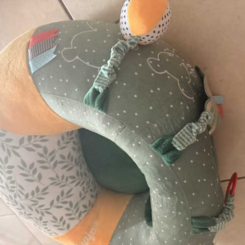 Sophie La Girafe activity pillow yellow, new