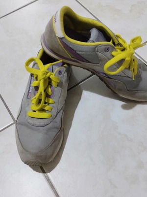 Reebok CL Nylon Slim 37 γυναικεία αθλητικά παπούτσια, γκρι και κίτρινα