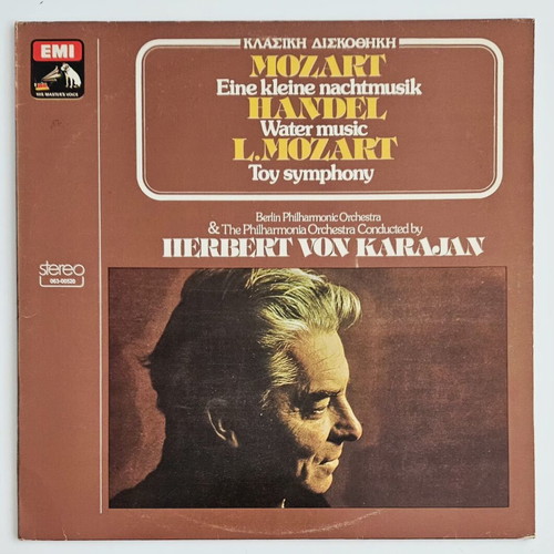 Mozart Handel L. Mozart Vinyl LP like new, Berlin Philharmonic Orchestra