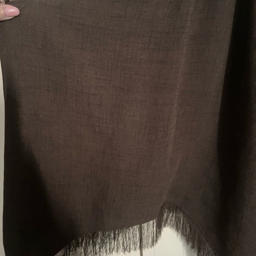 Zara sleeveless top with neckline design, like new, brown, size M