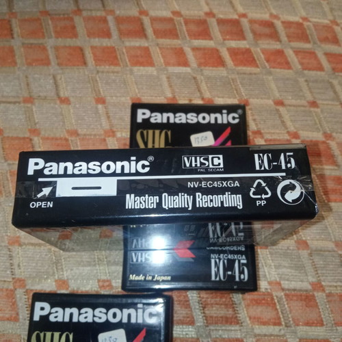 Panasonic SHG Hi-Fi EC-45 VHSC pack of 3 new