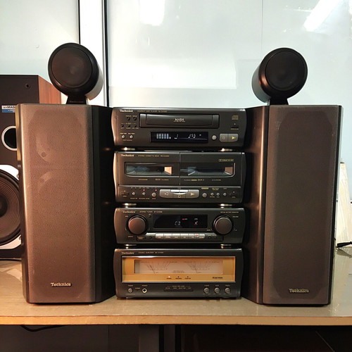 Technics SC-CA1080 / CA1060 Vintage Hi-Fi Component System used with speakers