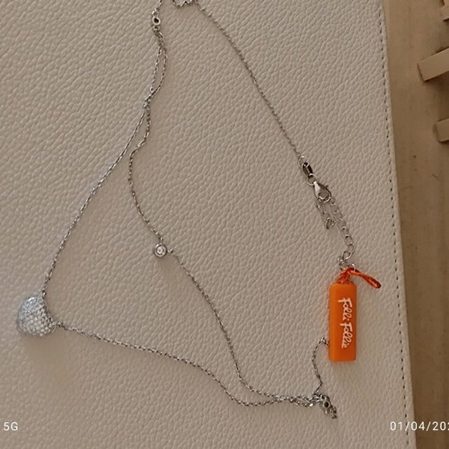 Silver 925 double necklace Folli Follie new with tags