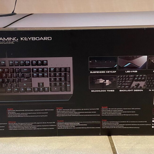 Motospeed Gaming mechanical keyboard like new with Red switches and RGB lighting