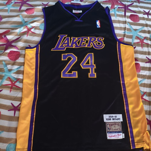 Los Angeles Lakers Kobe Bryant jersey new, black and purple