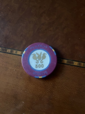 Playboy Club Rhodes Casino Chip 500 Vintage, like new
